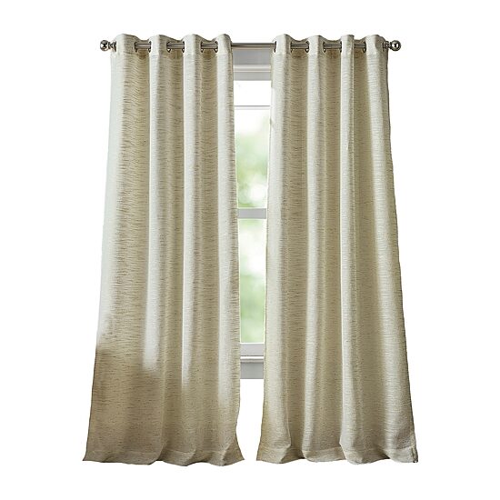 Martha Stewart Harmony Grommet Top Sheer Single Curtain Panel