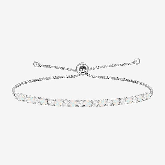 Gemstone Sterling Silver Bolo Bracelet