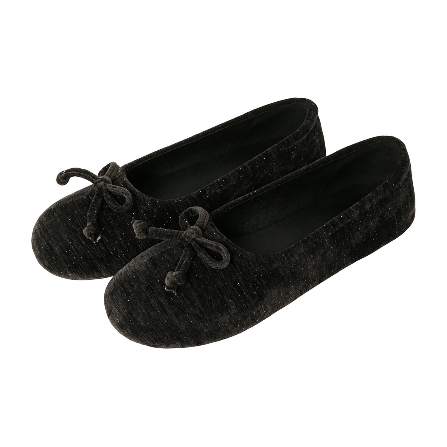 Isotoner Chenille Womens Ballerina Slippers
