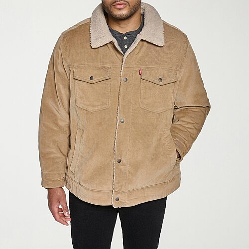 Levi 's Mens Midweight Trucker Jacket In Beige