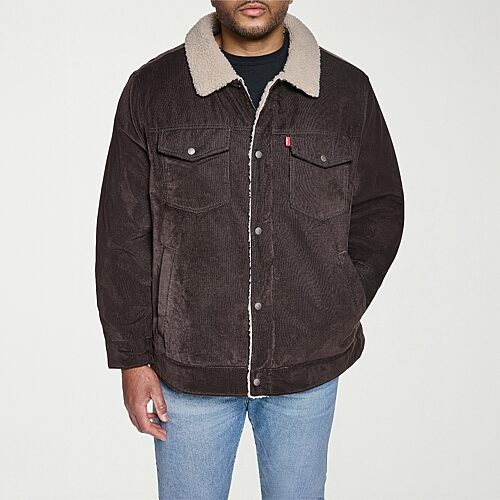 Levi 's Mens Midweight Trucker Jacket In Brown