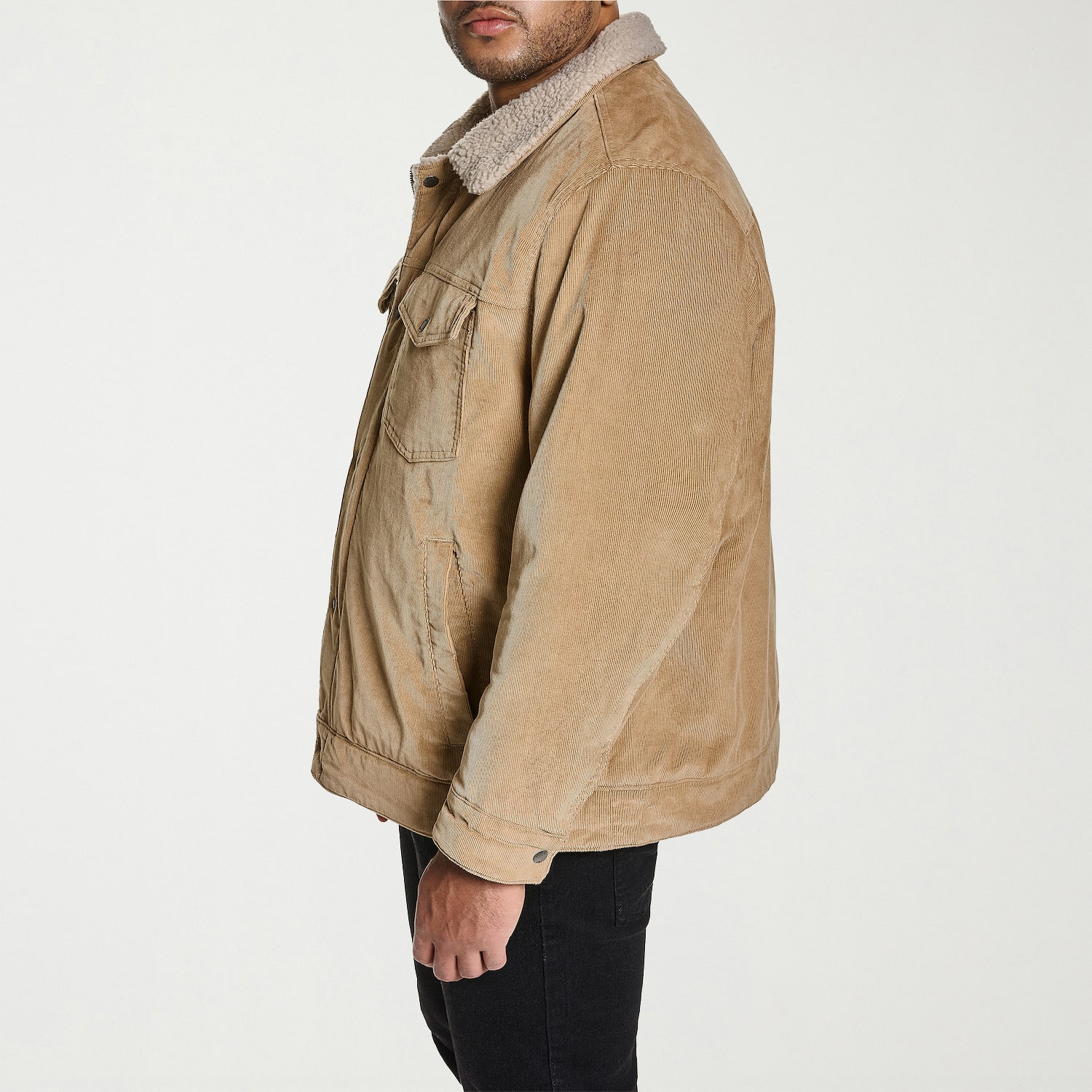 Levi's® Mens Sherpa Lined Midweight Big and Tall Trucker Jacket