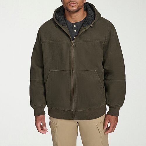 Levi's Mens Sherpa Lined Midweight Big and Tall Bomber Jacket, 2x-large, Green