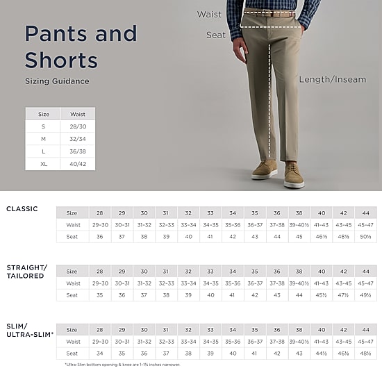 Haggar Premium No Iron Khaki Mens Comfort Waistband Slim Fit Flat Front Pant