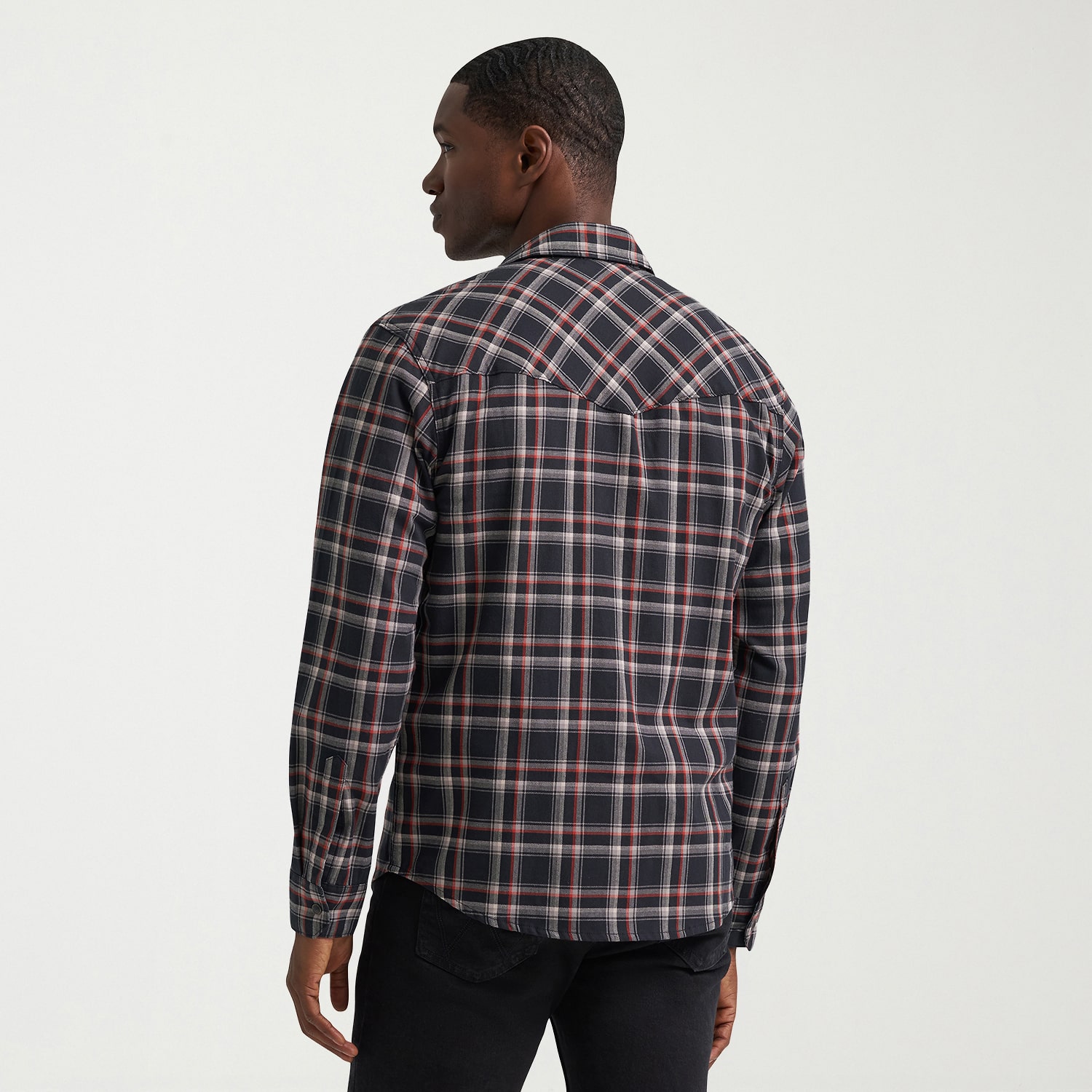 Wrangler Broken Twill Mens Long Sleeve Regular Fit Stretch Fabric Button-Down Shirt