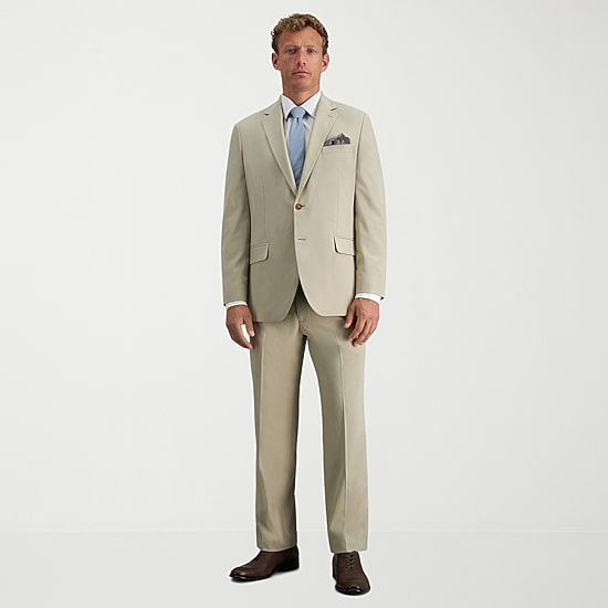 Haggar Travel Performance Tailored Mens Stretch Fabric Modern Fit Suit Jacket