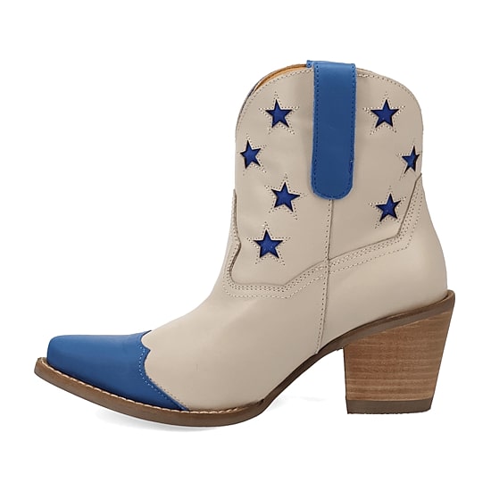Dingo Womens Liberty Stacked Heel Cowboy Boots