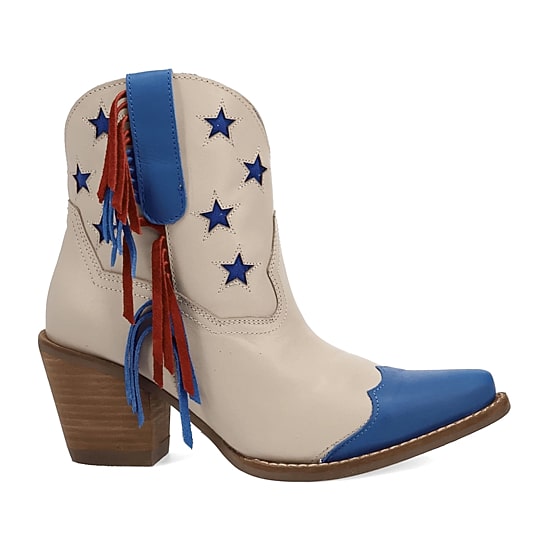 Dingo Womens Liberty Stacked Heel Cowboy Boots