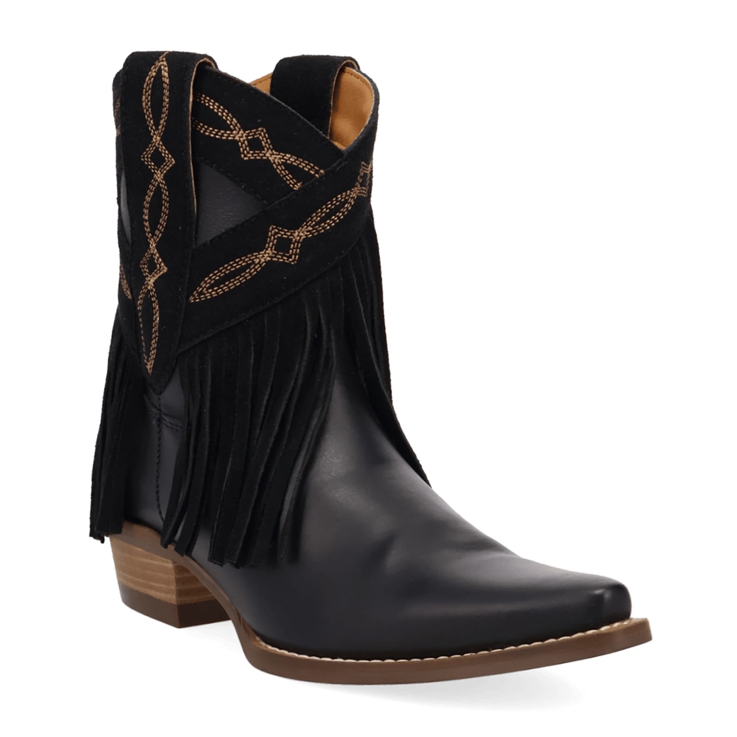 Dingo Womens Last Ride Block Heel Cowboy Boots