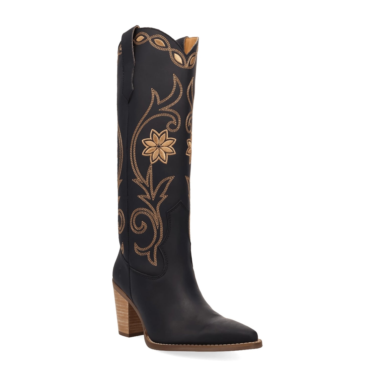 Dingo Womens Miss Daisy Block Heel Cowboy Boots