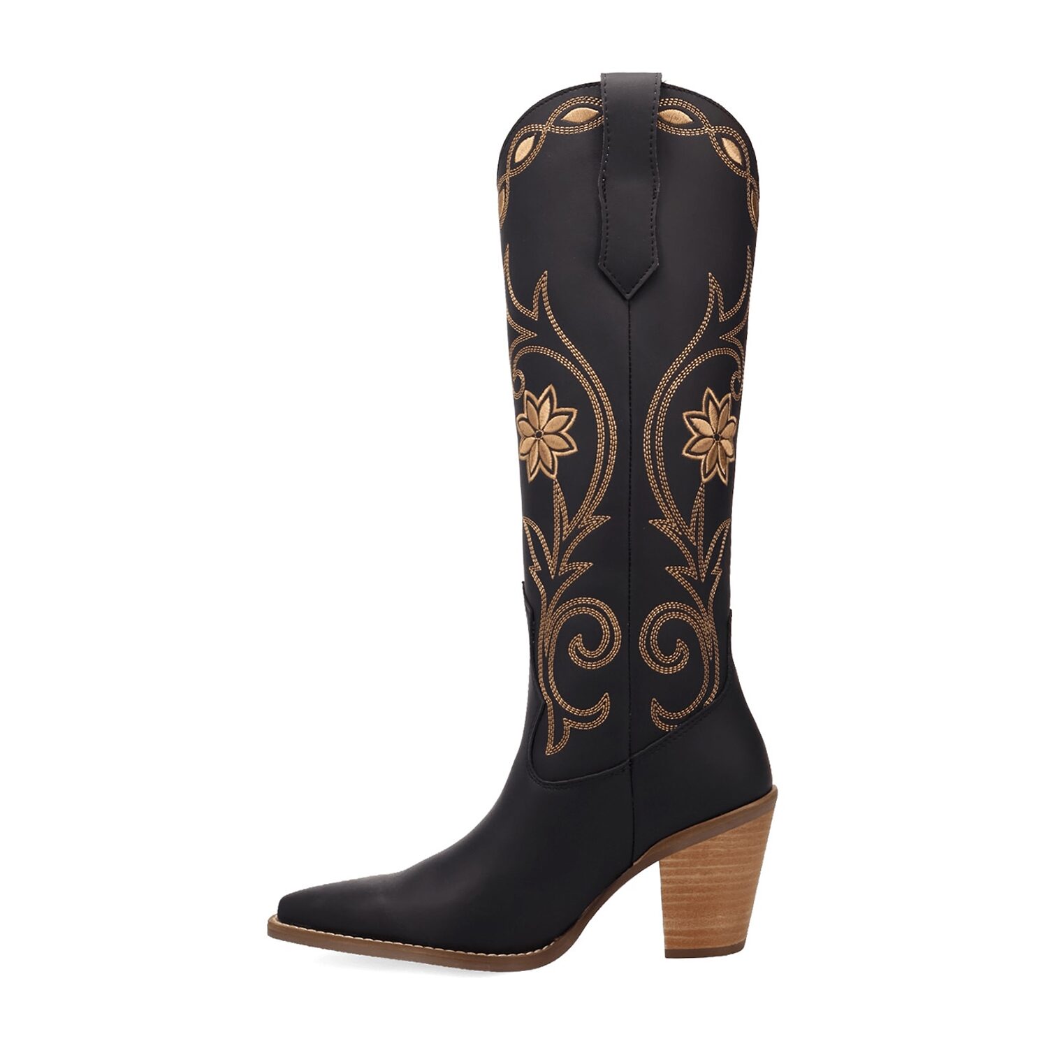 Dingo Womens Miss Daisy Block Heel Cowboy Boots