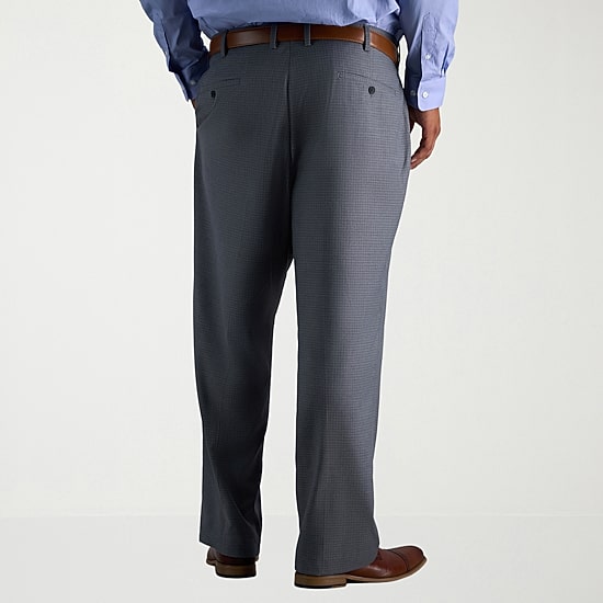 Haggar JMH Premium Stretch Mens Classic Fit Big and Tall Flat Front Pant