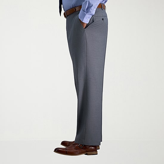 Haggar JMH Premium Stretch Mens Classic Fit Big and Tall Flat Front Pant