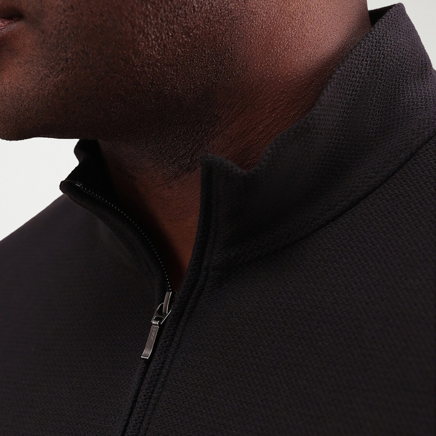Haggar Jersey Mens Mock Neck Long Sleeve Big and Tall Quarter-Zip Pullover