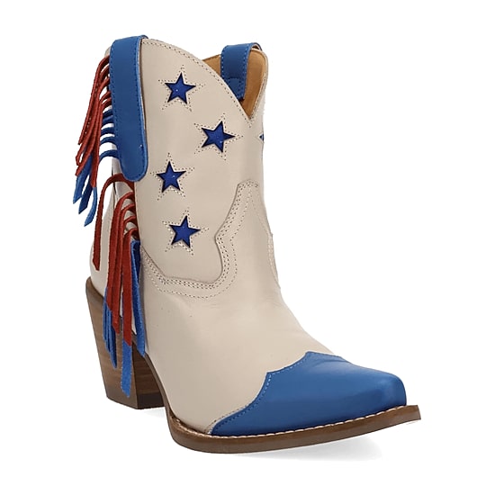 Dingo Womens Liberty Stacked Heel Cowboy Boots