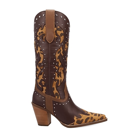 Dingo Womens Untamed Stacked Heel Cowboy Boots