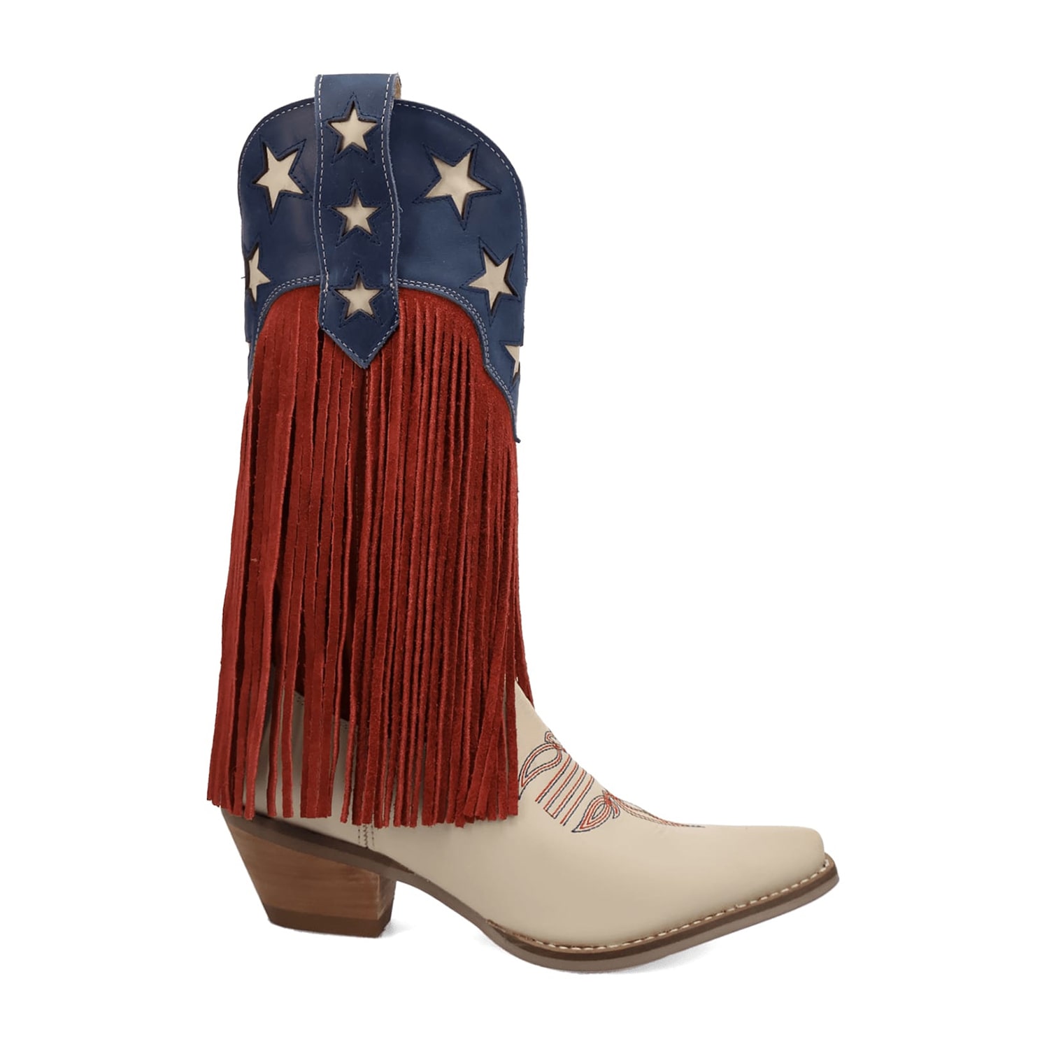 Dingo Womens Wild N' Free Block Heel Cowboy Boots