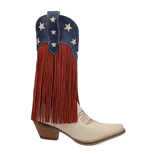 Dingo Womens Wild N' Free Stacked Heel Cowboy Boots