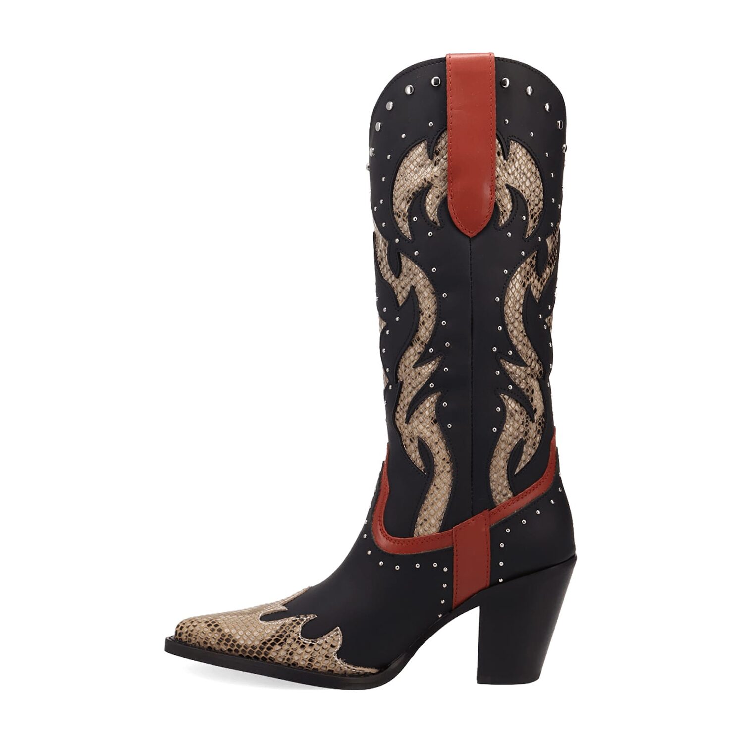 Dingo Womens Untamed Block Heel Cowboy Boots