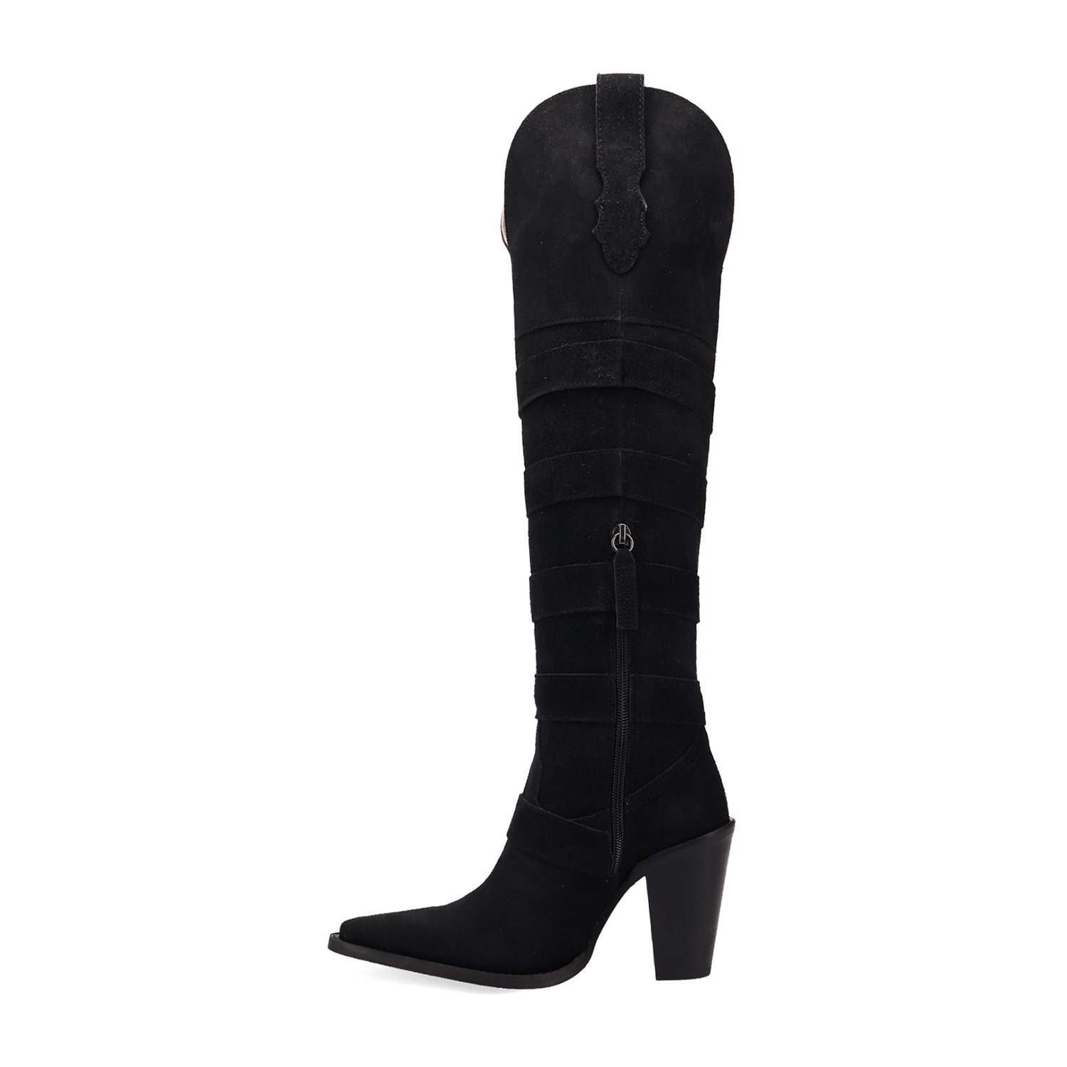 Dingo Womens Bucked Off Block Heel Cowboy Boots