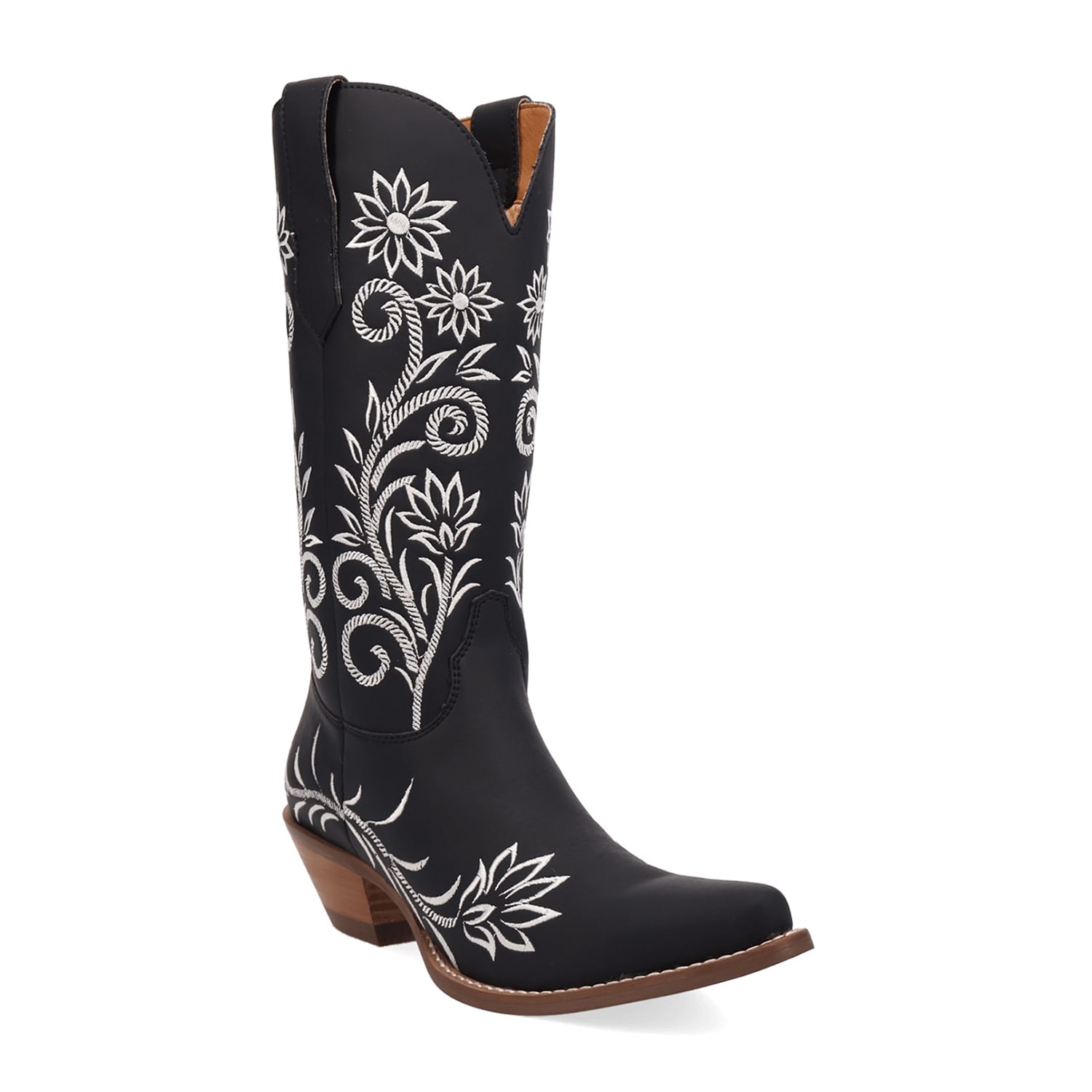 Dingo Womens Buttercup Block Heel Cowboy Boots