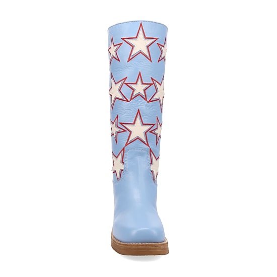 Dingo Womens American Dream Stacked Heel Cowboy Boots