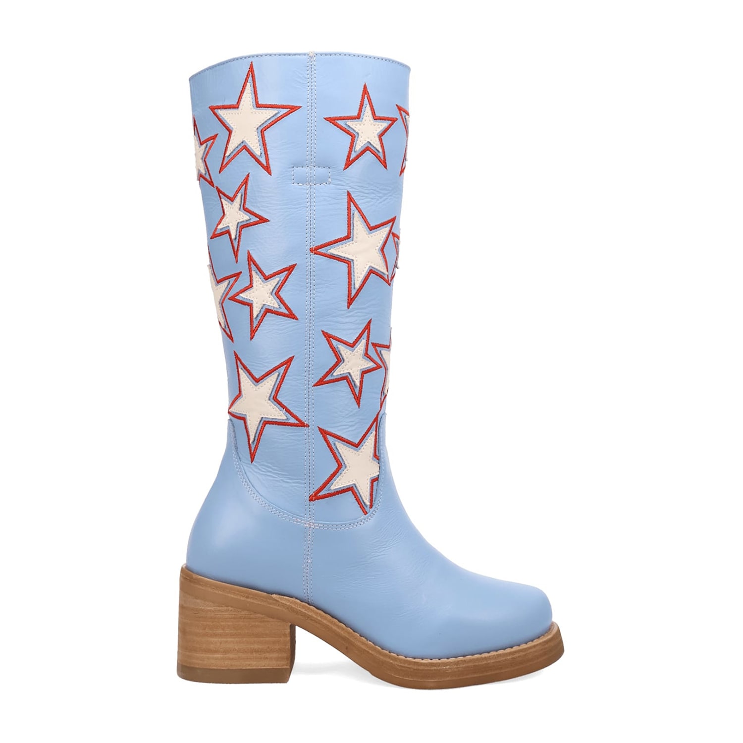 Dingo Womens American Dream Block Heel Cowboy Boots