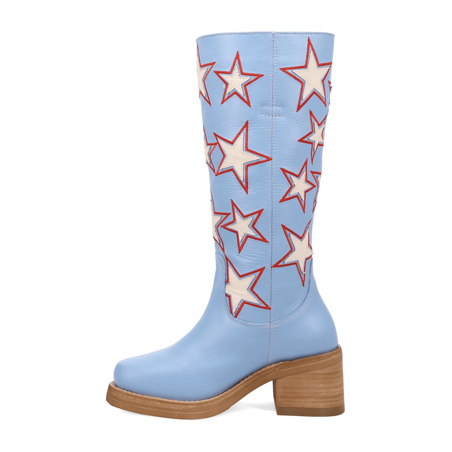 Dingo Womens American Dream Block Heel Cowboy Boots