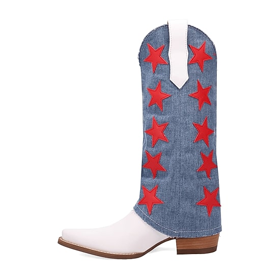 Dingo Womens Glory Days Stacked Heel Cowboy Boots