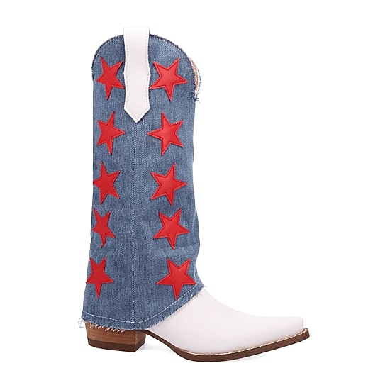 Dingo Womens Glory Days Stacked Heel Cowboy Boots
