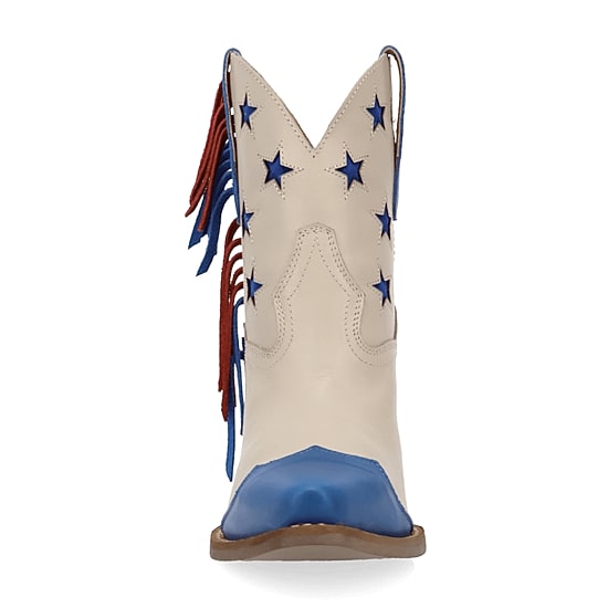Dingo Womens Liberty Stacked Heel Cowboy Boots