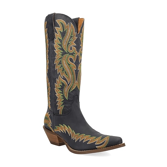 Dingo Womens Lantana Block Heel Cowboy Boots