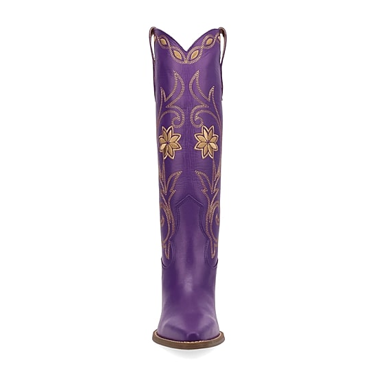 Dingo Womens Miss Daisy Stacked Heel Cowboy Boots