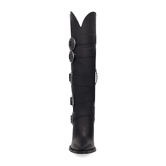 Dingo Womens Spurwest Stacked Heel Cowboy Boots