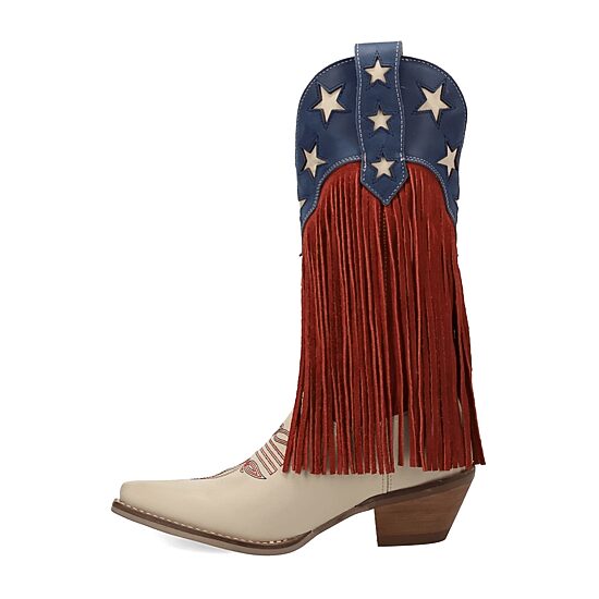 Dingo Womens Wild N' Free Stacked Heel Cowboy Boots