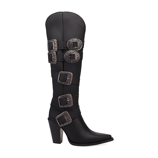 Dingo Womens Spurwest Stacked Heel Cowboy Boots