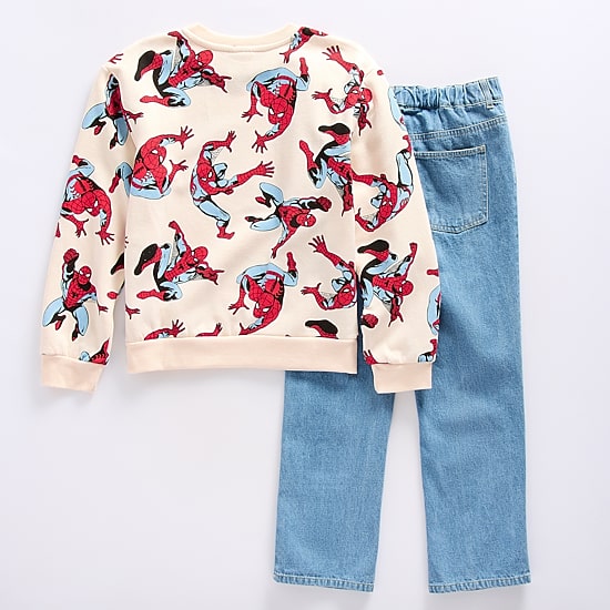 Disney Collection Boys Marvel Spiderman Knit 2-pc. Pant Set