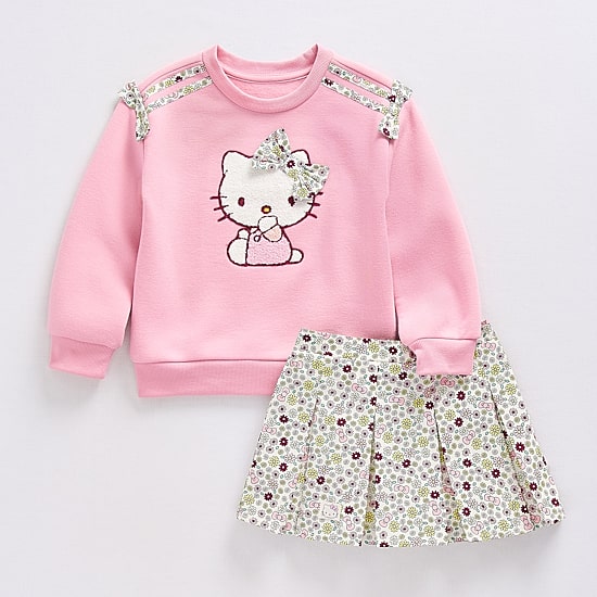 Toddler Girls Fleece 2-pc. Hello Kitty Skirt Set