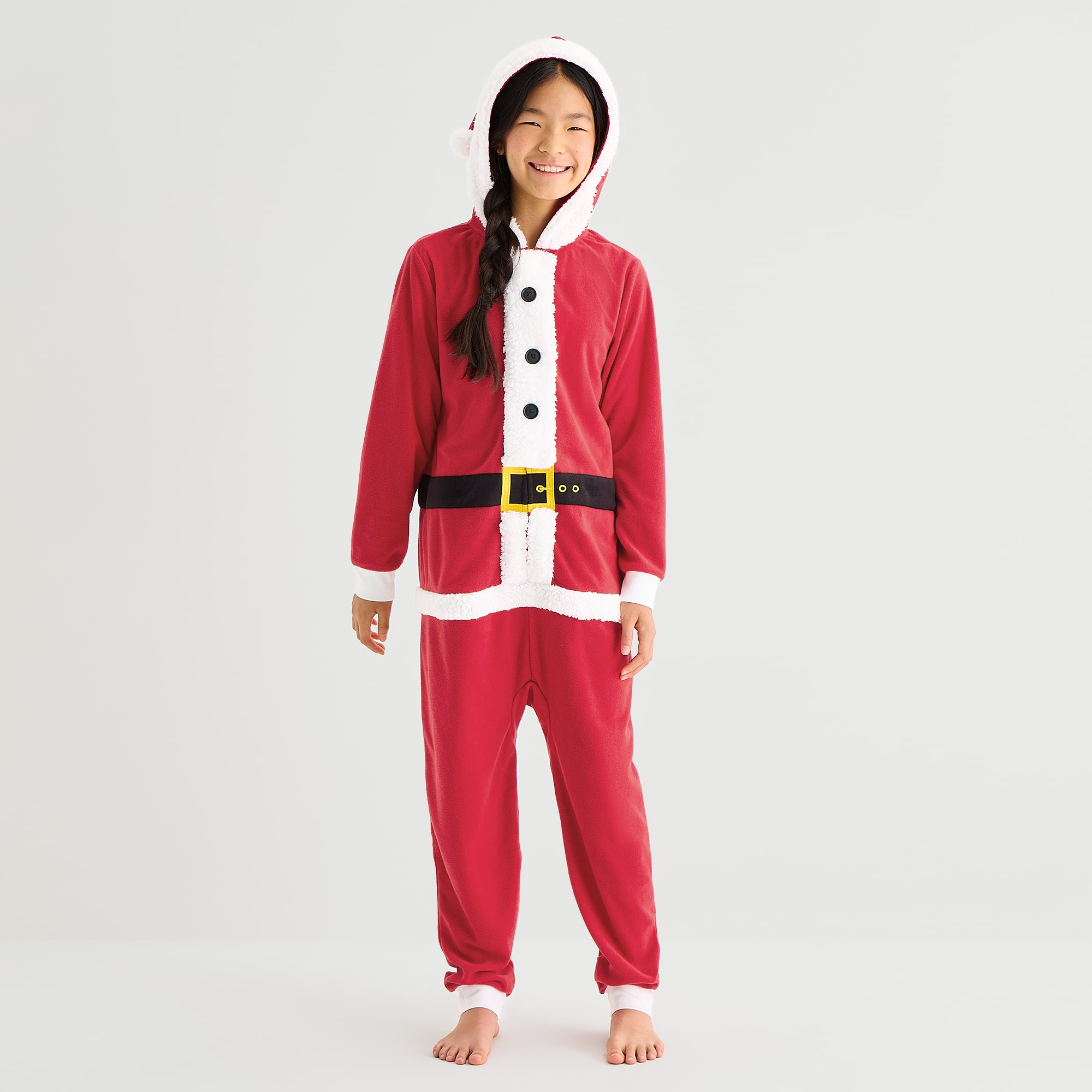 North Pole Trading Co. Long Sleeve Hooded Matching Family One Piece Pajama