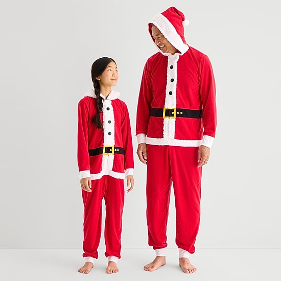 North Pole Trading Co. Long Sleeve Hooded One Piece Pajama