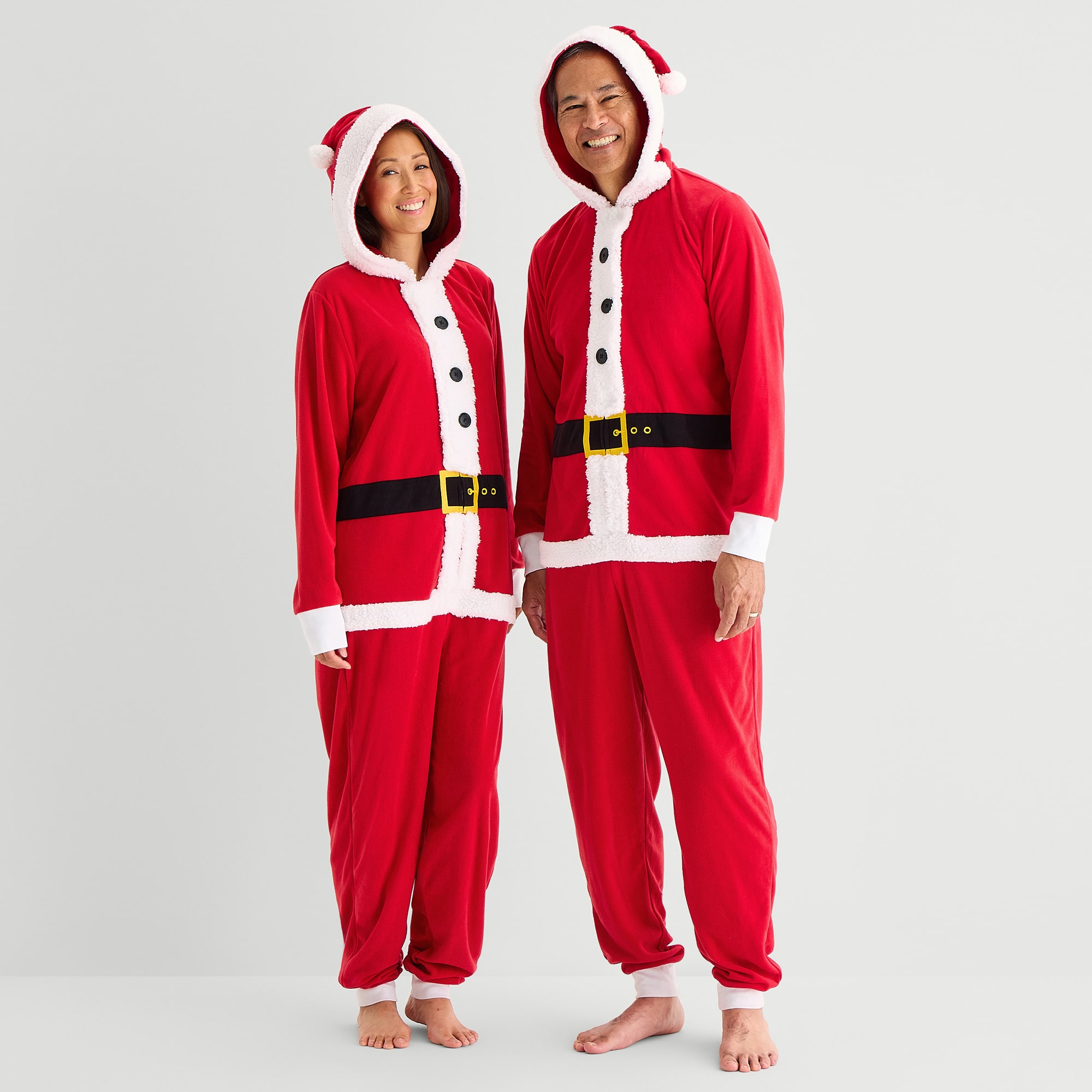 North Pole Trading Co. Long Sleeve Hooded One Piece Pajama