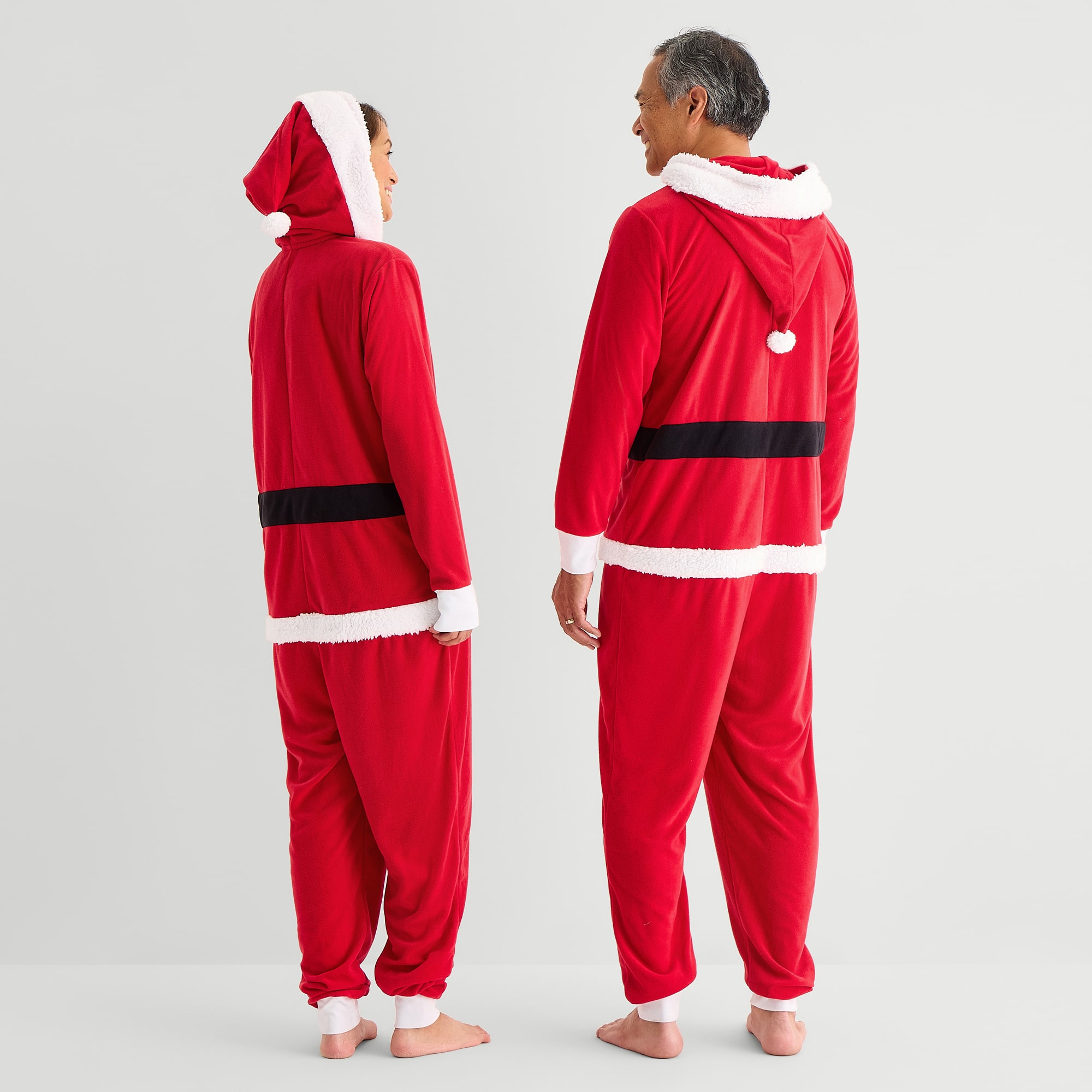 North Pole Trading Co. Long Sleeve Hooded One Piece Pajama