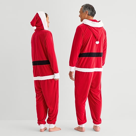 North Pole Trading Co. Long Sleeve Hooded One Piece Pajama