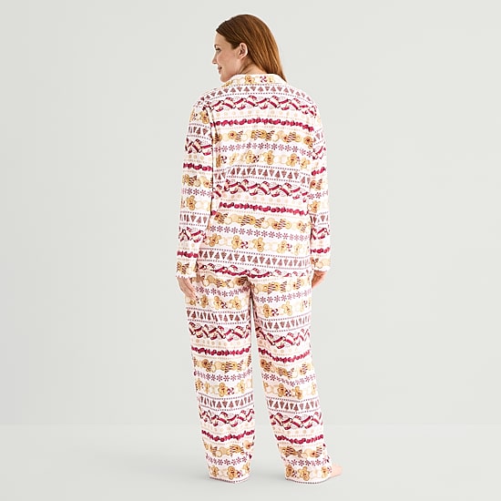 North Pole Trading Co. Womens Fleece Long Sleeve 2-pc. Matching Family Pajama Set