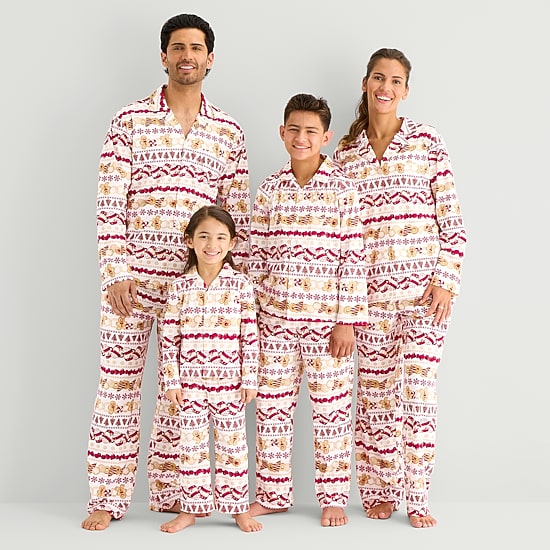North Pole Trading Co. Womens Fleece Long Sleeve 2-pc. Matching Family Pajama Set