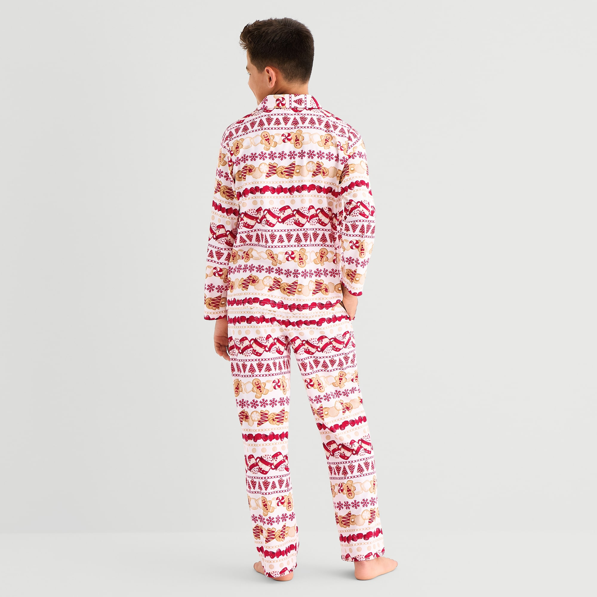 North Pole Trading Co. Little & Big Kid Boys Fleece Long Sleeve 2-pc. Pajama Set