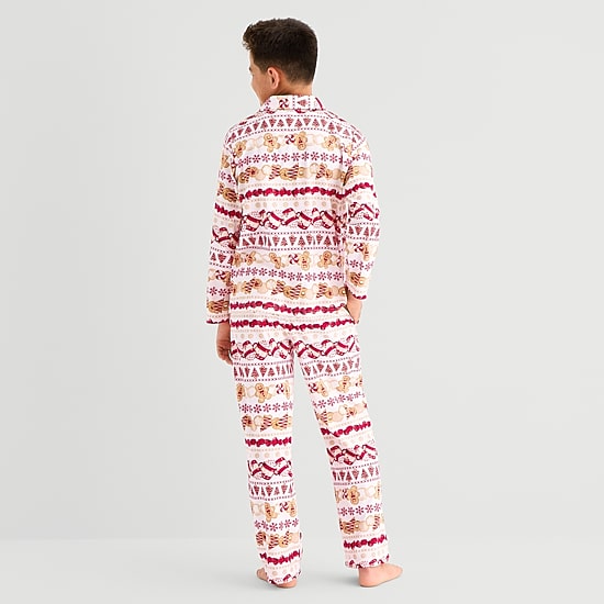 North Pole Trading Co. Little & Big Kid Unisex Fleece Long Sleeve 2-pc. Matching Family Pajama Set
