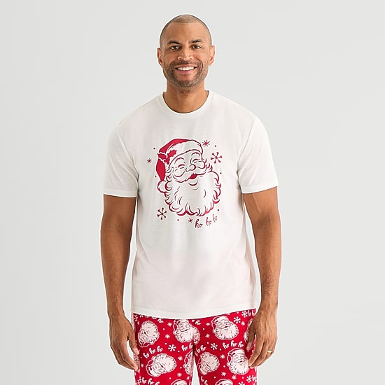 North Pole Trading Co. Crew Neck Short Sleeve Matching Family Pajama Top