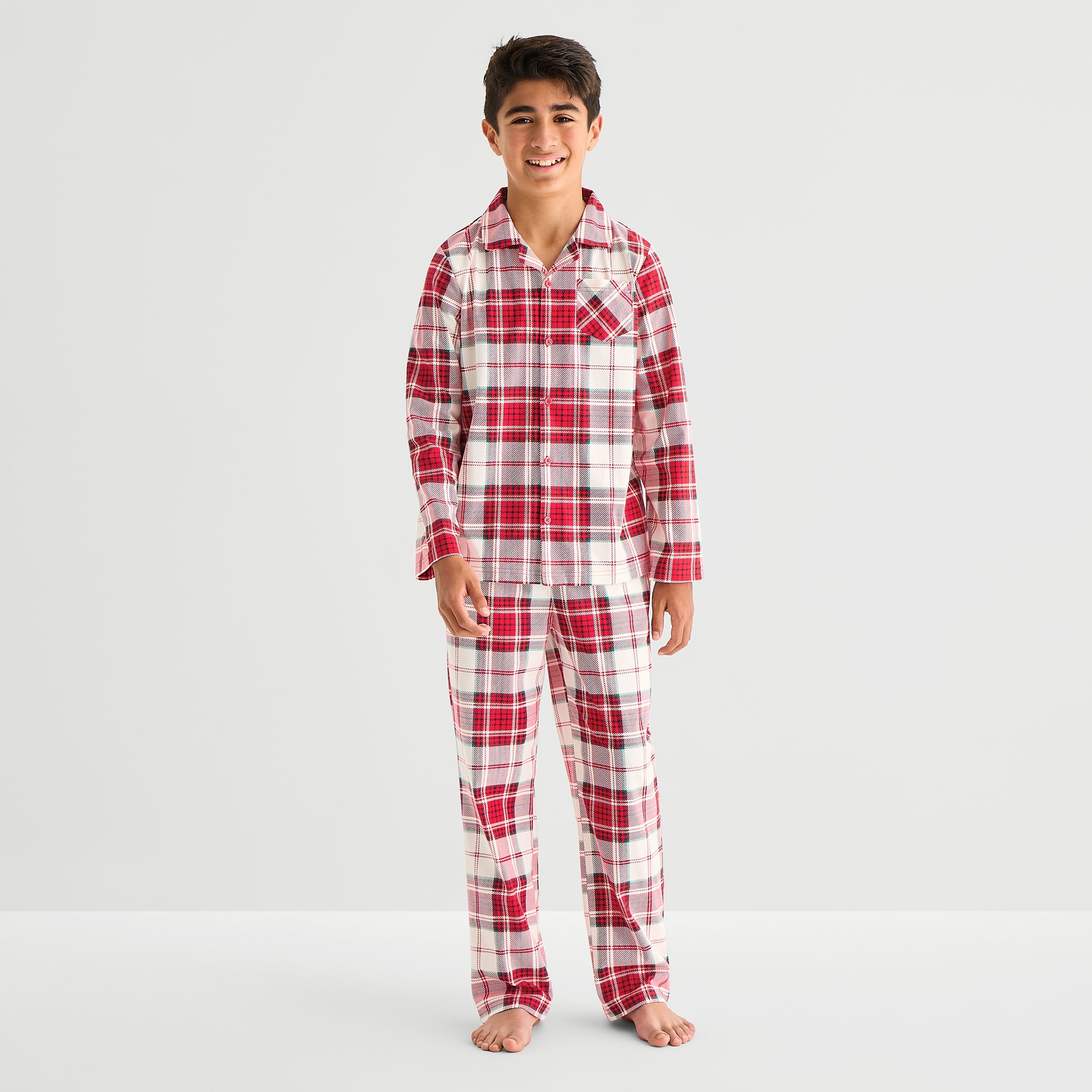 North Pole Trading Co. Little & Big Kid Unisex Fleece Long Sleeve 2-pc. Pajama Set