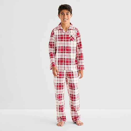 North Pole Trading Co. Little & Big Kid Unisex Fleece Long Sleeve 2-pc. Pajama Set